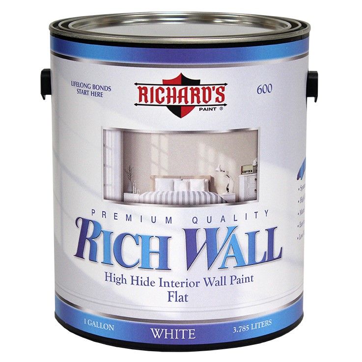 Акрил-латексная краска для стен и потолков Rich Wall Premium Acrylic Ceiling Paint - White